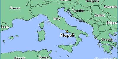 Zemljevid neapelj, italija