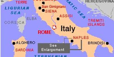 Neaplju v italiji zemljevid