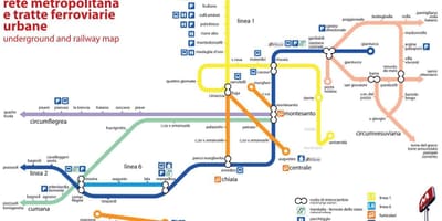 Napoli železniške postaje zemljevid