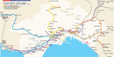 Zemljevid neaplju, metro