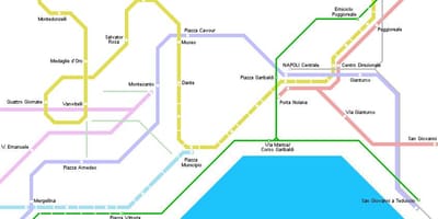 Zemljevid neaplju tramvaj 
