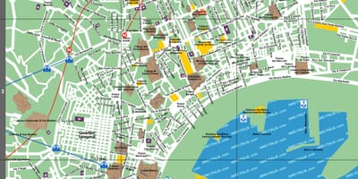 Napoli turistični zemljevid