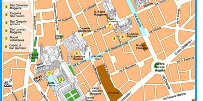 Zemljevid spaccanapoli neapelj